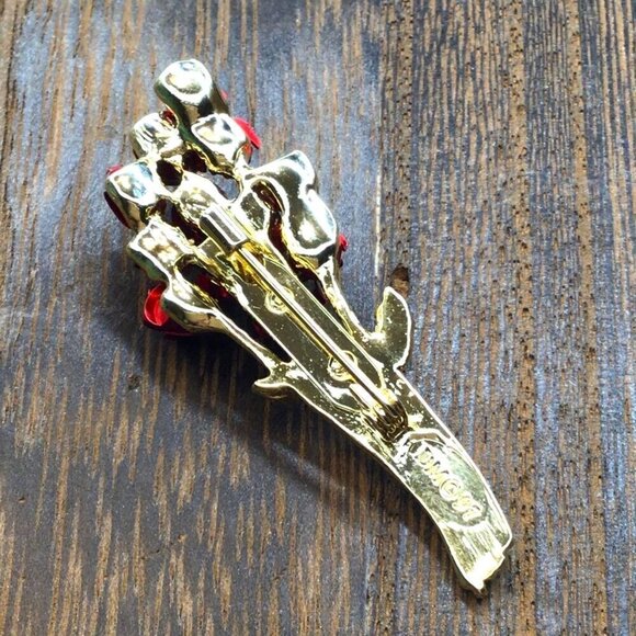 DM David Monn Brooch Bouquet of Roses Vintage 1997 - Picture 3 of 3